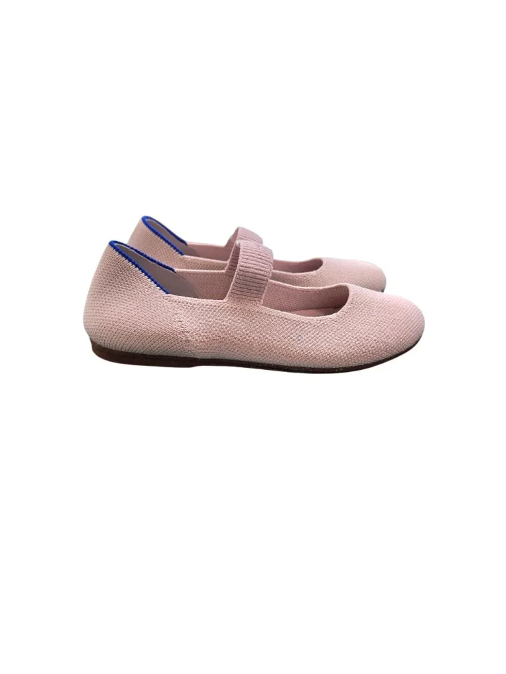 Rothy's Kids Mary Jane In Ballerina Pink Mesh Flats Slip-On Size 13 *READ